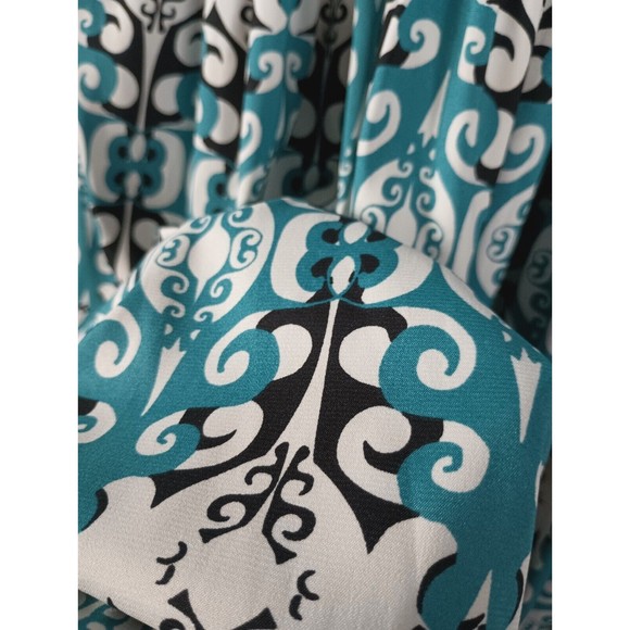 Trulli Ladies Sz 10 Sleeveless Blue Dress Floral Print Tie Waist - Picture 11 of 15